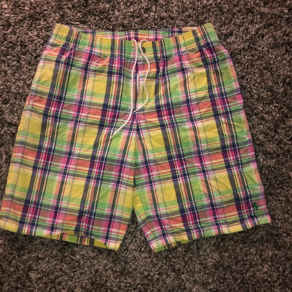 Polo Ralph Lauren Other - Ralph Lauren Polo Plaid Men's Swim Trunks XL